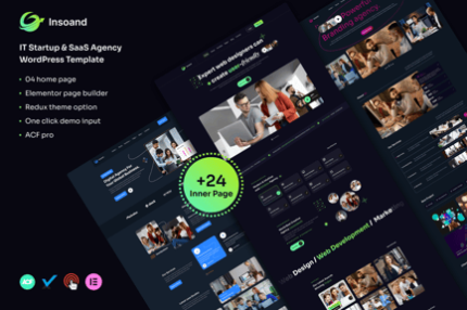 Insoand - IT Startup & SaaS Agency WordPress Theme