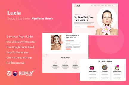 Luxia Beauty & Spa Center WordPress Theme