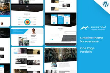 MountCool - Single Page Portfolio Wordpress Theme