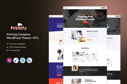 Printify - Printing Company WordPress Theme