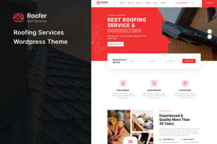 Roofer - Roofing Services WordPress Theme