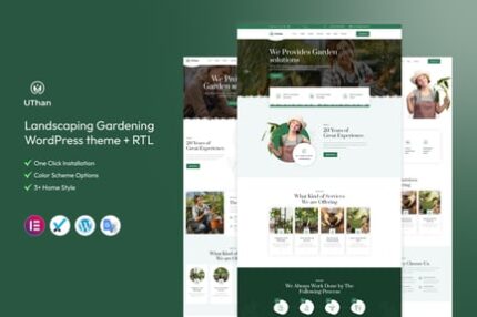 Uthan - Landscaping Gardening WordPress theme