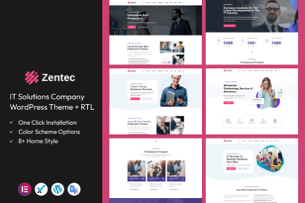 Zentec - IT Solutions Company WordPress Theme