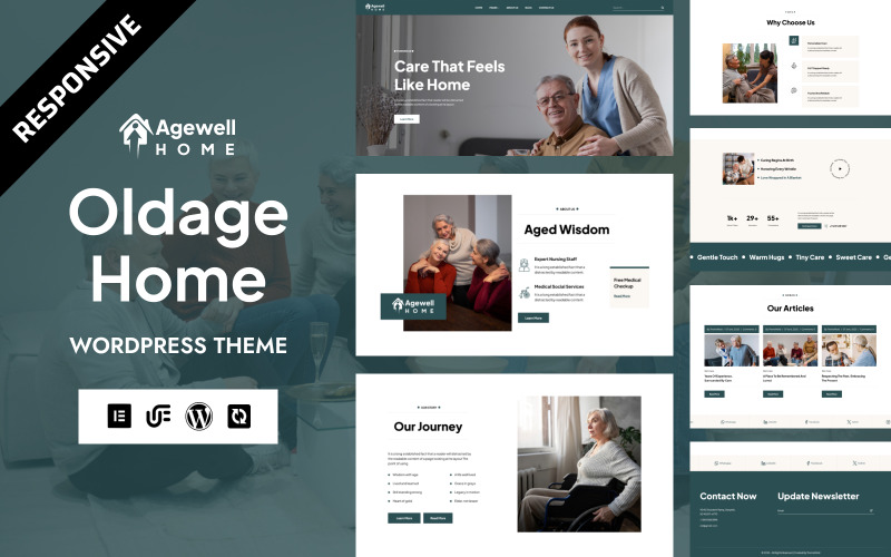 Agewell - Senior Care & Old Age Home WordPress Elementor Theme