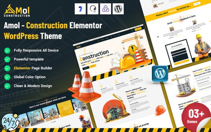 Amol - Construction Elementor WordPress Theme
