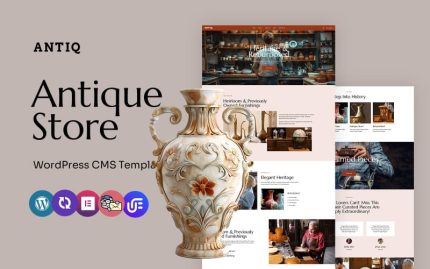 Antiq - Antique Store And Vintage Collection Multipurpose WordPress Elementor Theme