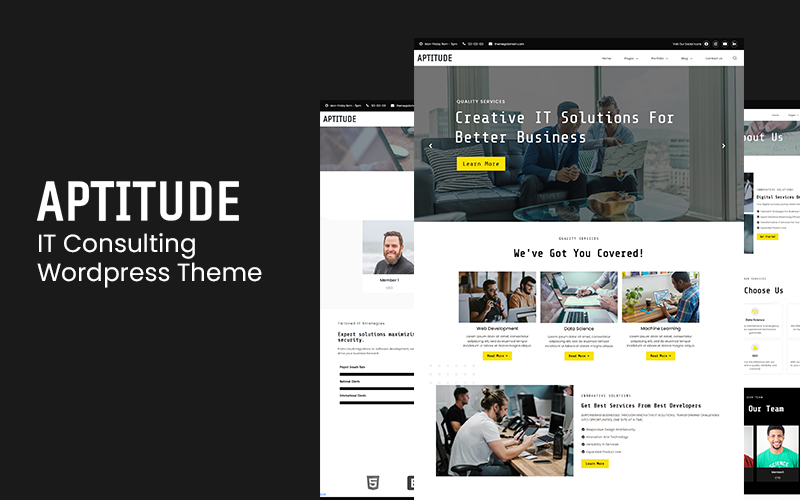 Aptitude - IT Services And Technology WordPress Theme
