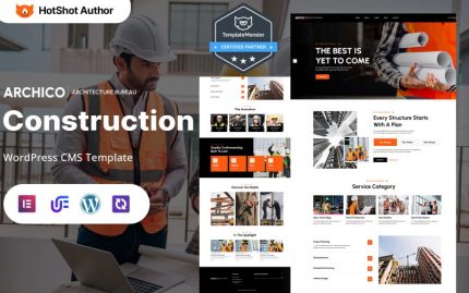 Archico - Construction And Building Company WordPress Elementor Theme