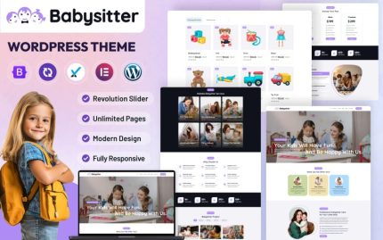 Babysitter Directory Elementor WordPress Theme