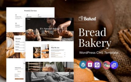 Baked - Fresh Bread And Bakery WordPress Elementor Theme