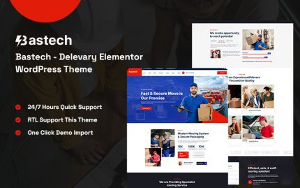 Bastech - Delivery Elementor WordPress Theme
