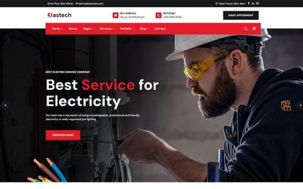 Bastech - Electrical Service WordPress Theme