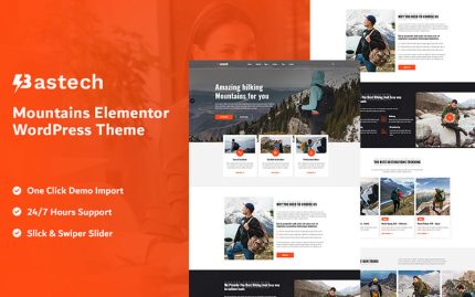 Bastech - Mountains Elementor WordPress Theme