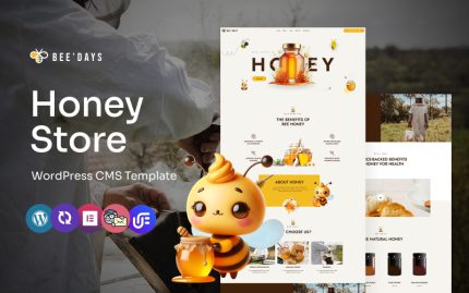 Beedays - Honey Farm And Shop Multipurpose WordPress Elementor Theme