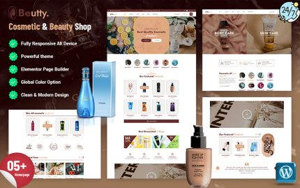 Beutty - Cosmetic and Beauty WordPress Theme