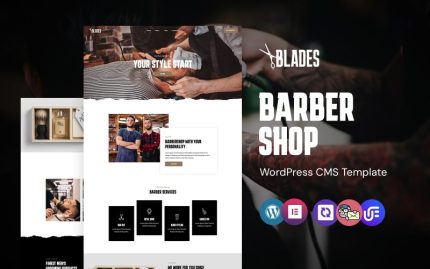 Blades - Hair Salon and Barber Shop WordPress Elementor Theme