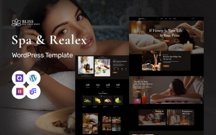 Bliss - Spa, Massage, Beauty And Wellness WordPress Elementor Theme