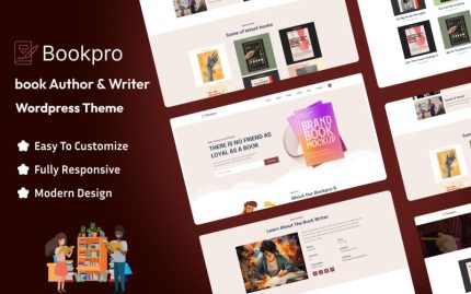 Bookpro - Book Author And Writer Wordpress Theme