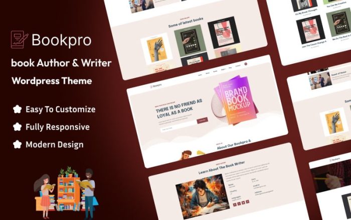 Bookpro - Book Author And Writer Wordpress Theme