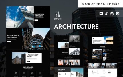 Bricks - Modern Architecture & Construction WordPress Elementor Theme