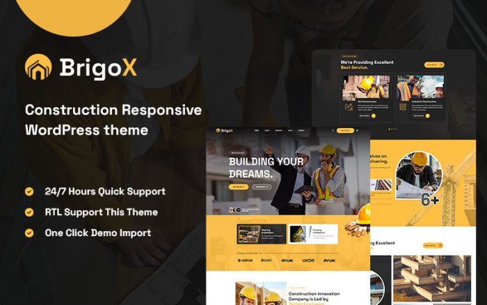 Brigox - Construction Elementor WordPress Theme