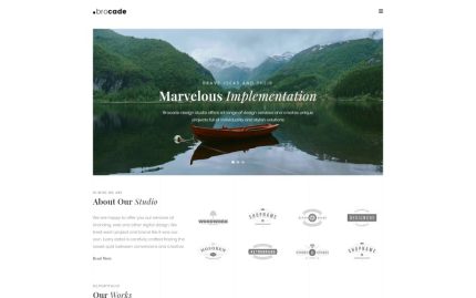 Brocade - Minimal Modern WordPress Elementor Theme