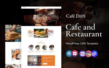 Cafe-Drift - Cafe and Restaurant WordPress Elementor Theme