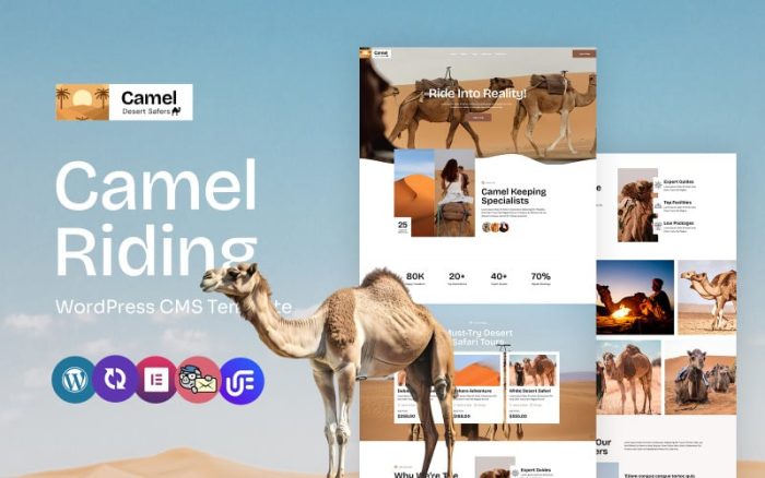 Camel - Camel Riding and Adventure Multipurpose WordPress Elementor Theme