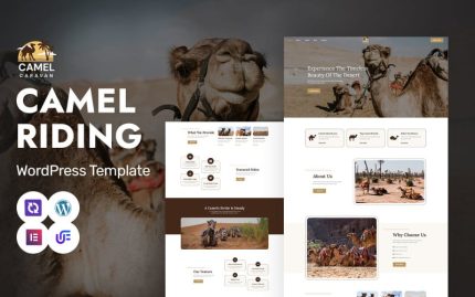 Camel Caravan - Camel Safari And Adventure Tours WordPress Elementor Theme