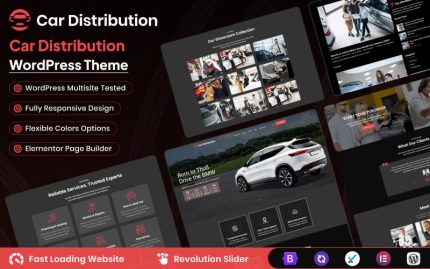 Car Distribution Elementor WordPress Theme