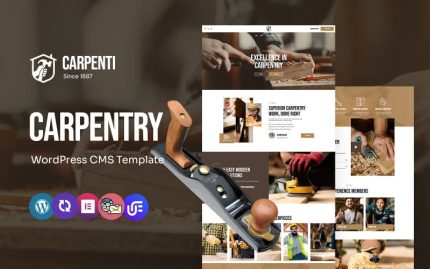Carpenti - Handyman Woodworking And Carpentry Multipurpose WordPress Elementor Theme