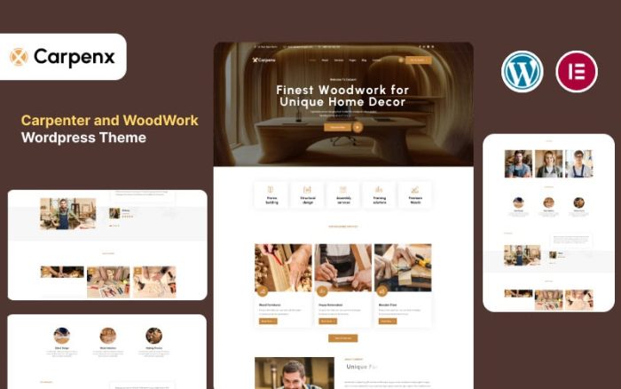 Carpenx - Carpenter and Craftsman WordPress Theme