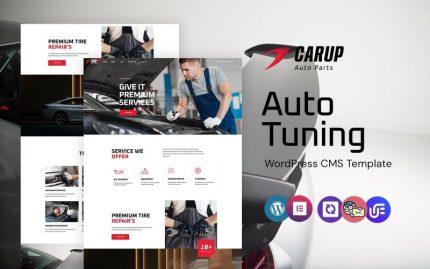 Carup - Auto Parts And Tuning WordPress Elementor Theme
