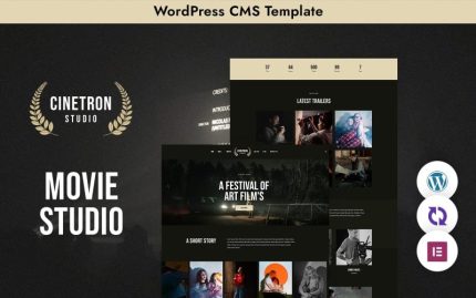 "Cinetron" WordPress Theme for Cinema Studios