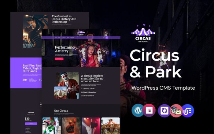 Circas - Circus Show And Entertainment WordPress Elementor Theme