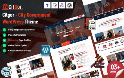 Citgor - City Government WordPress Theme