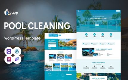 Clear Wave - Pool Cleaning, Maintenance And Installation WordPress Elementor Theme