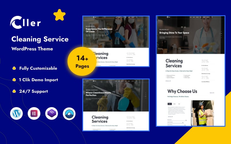 Cller - Cleaning Service WordPress Theme
