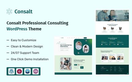 Consalt – Professional Business Consulting WordPress Theme