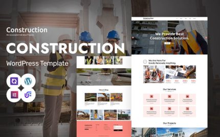 Construction - Engineering, Builder And Architecture WordPress Elementor Theme