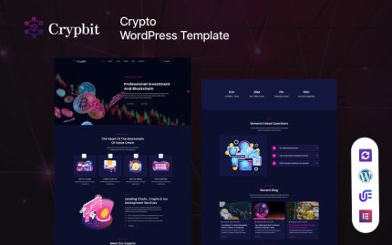 Crypbit - Bitcoin And Cryptocurrency WordPress Theme