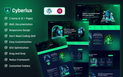 Cyberlux - Advanced Cybersecurity & IT Service Responsive WordPress Theme