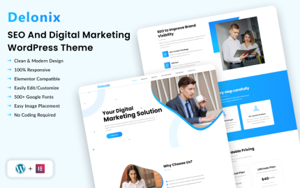 Delonix - Modern SEO and Digital Marketing WordPress Theme