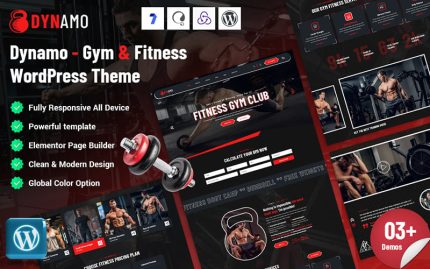Denamo - Gym & Fitness WordPress Theme