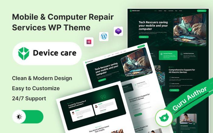 Device – Mobile & Computer Repair Servicing Elementor WordPress Theme