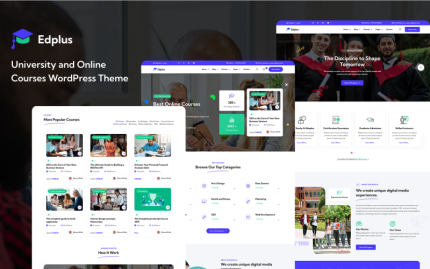 Edplus - University and Online Courses LMS WordPress Theme