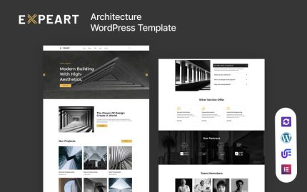 Expeart - Architecture And Real Estate WordPress Elementor Theme