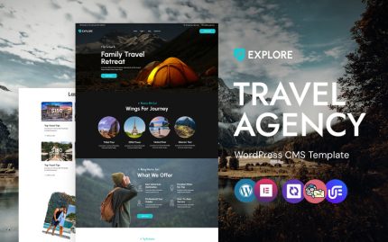 Explore - Travel Agency WordPress Elementor Theme