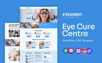Eyexpert - Optometrist and Eye Care WordPress Elementor Theme