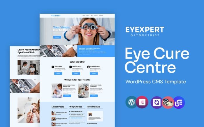 Eyexpert - Optometrist and Eye Care WordPress Elementor Theme